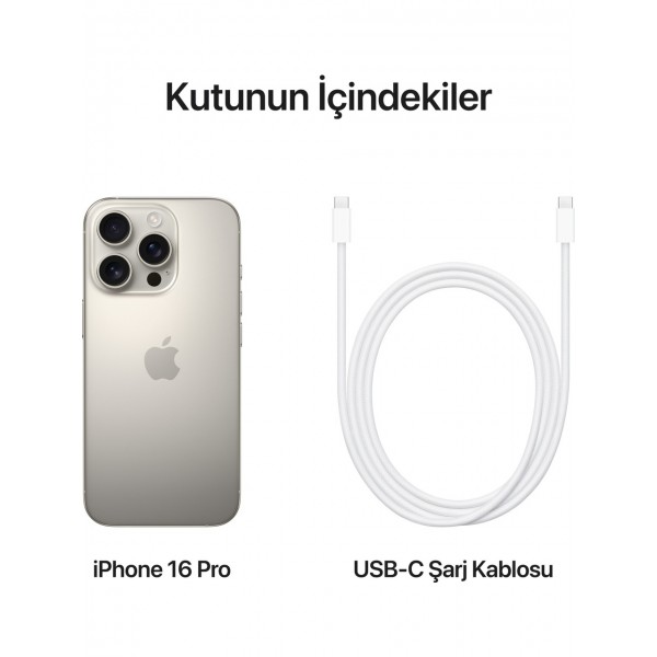 iPhone 16 Pro 512GB Natürel Titanyum